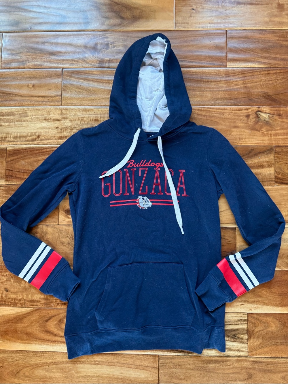 Top of the World Gonzaga Bulldogs Navy Blue Hoodie with Red & White Accents